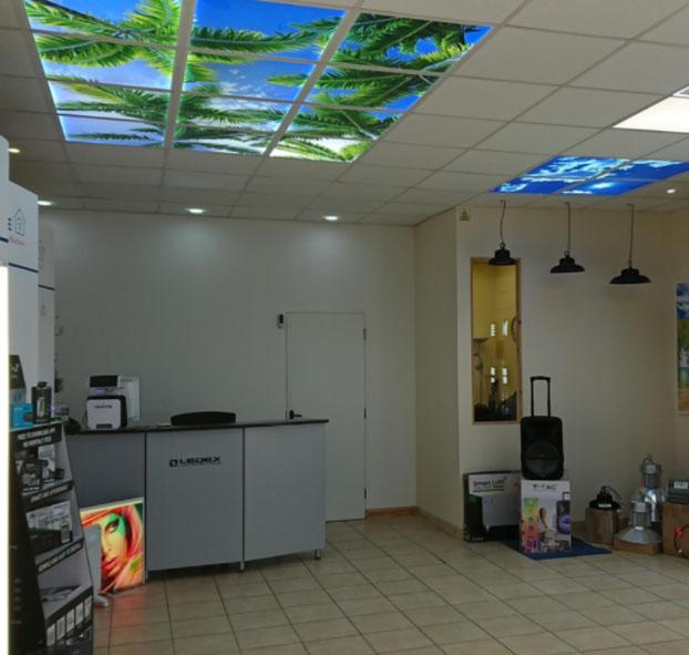 LED panel illumination appears unnatural