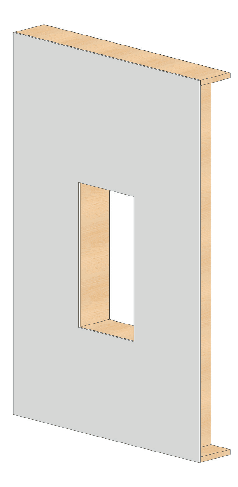 Drywall panel with fixture niche opening