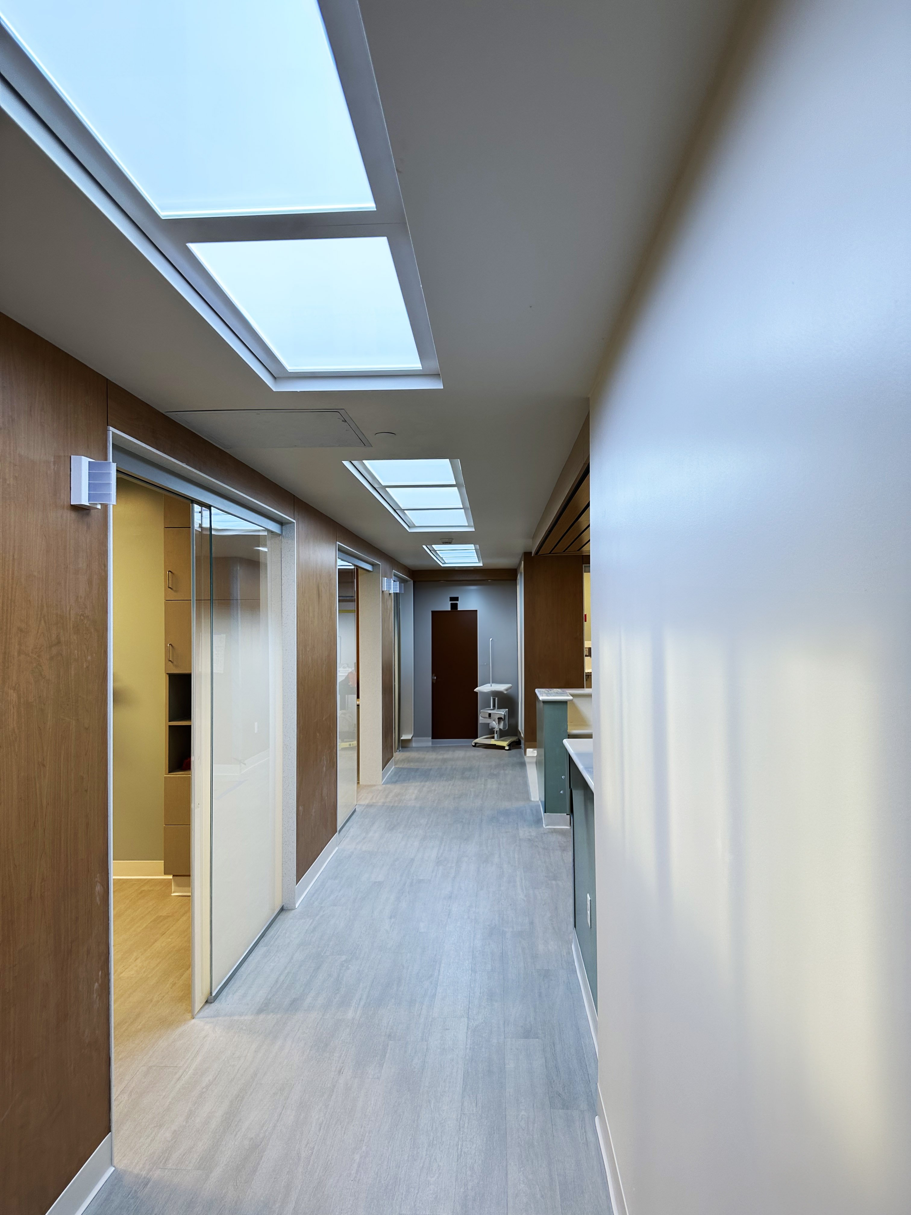 Innerscene Virtual Sun installation case study at Monterey Comprehensive Cancer Center in Monterey California illuminating a hospital