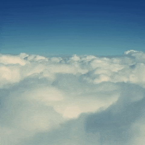 stereopsis cue animation of clouds from above