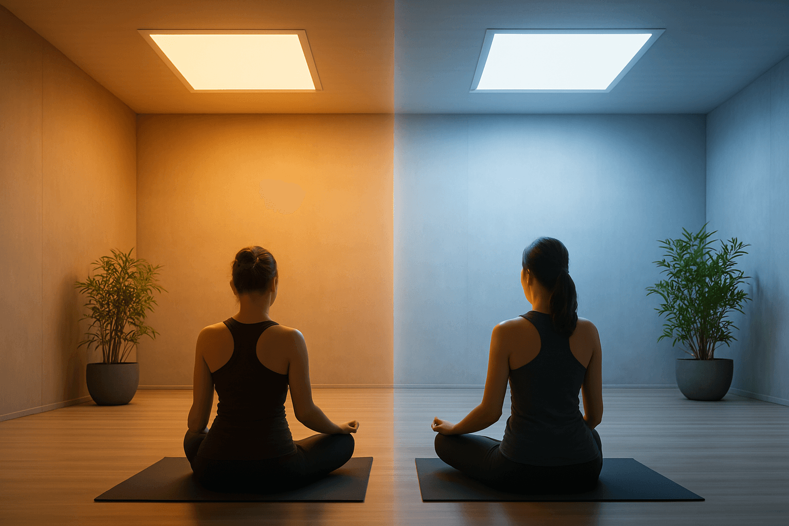 Illustration of mood regulation through lighting